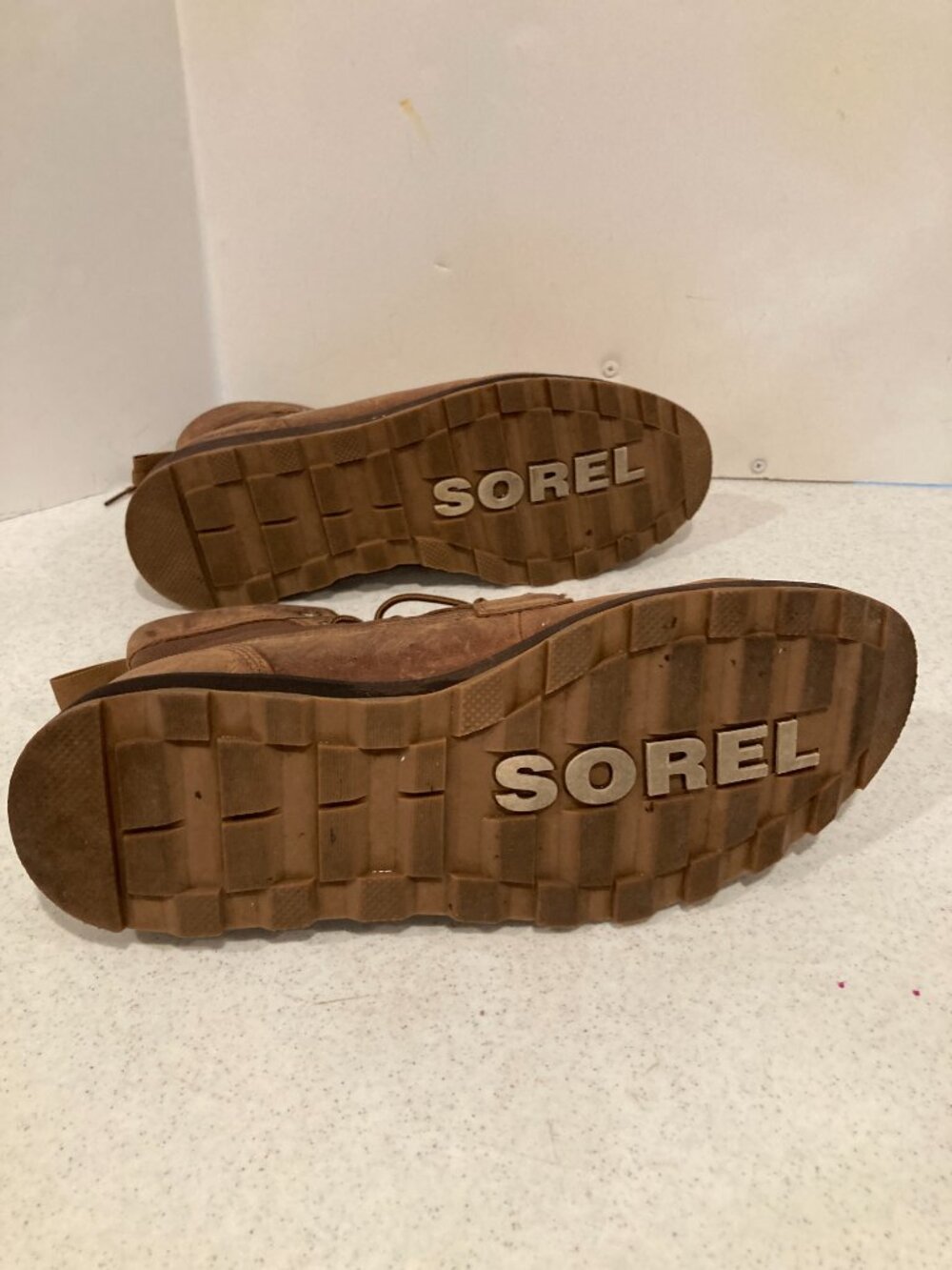 SOREL MENS LEATHER WATERPROOF LACED UP BOOTS SIZE 13 - Picture 5 of 7